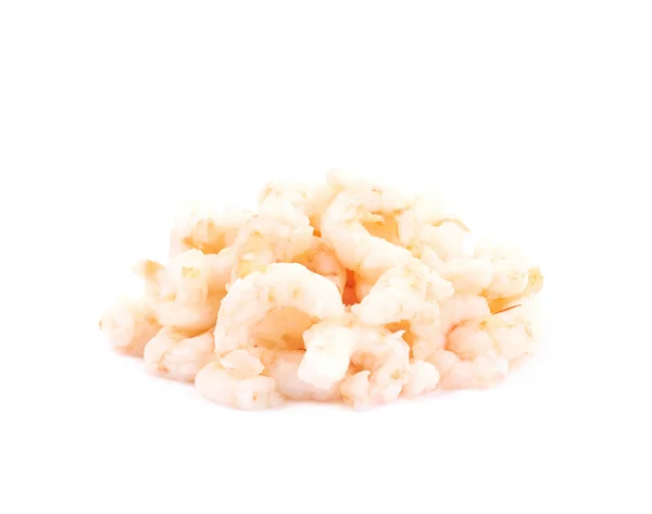 Pile of canned shrimps isolated — Stock Photo, Image