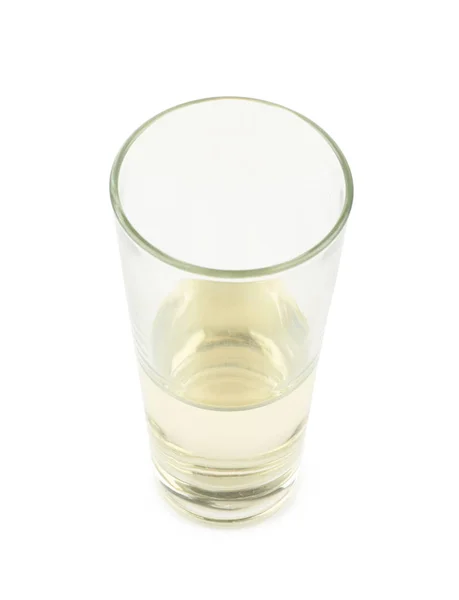 Tall glass of white wine isolated — Stock Photo, Image