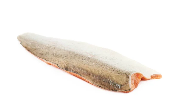 Filetto di salmone crudo isolato — Foto Stock