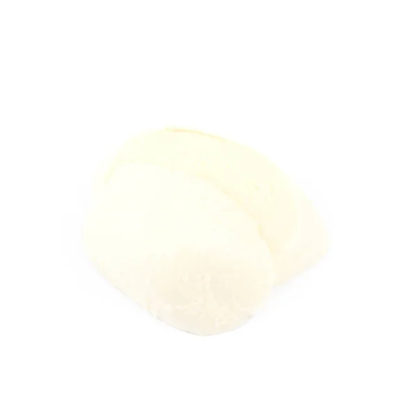 Mozzarella affettata isolata — Foto Stock