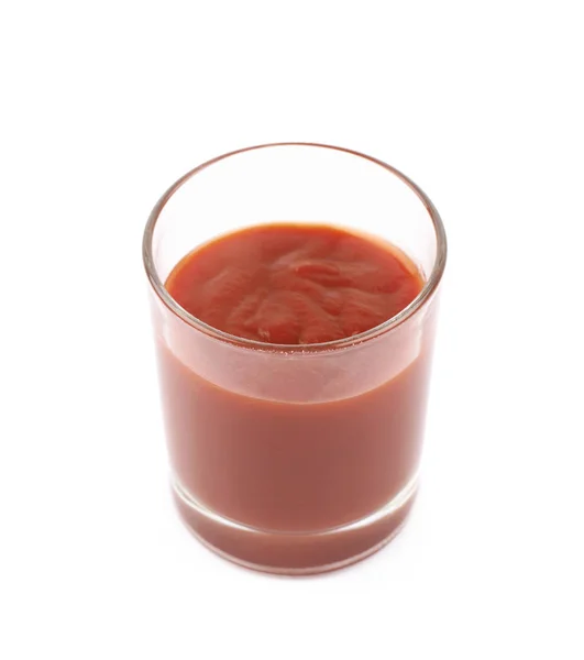 Ketchup in a glass isolated — Stock Photo, Image