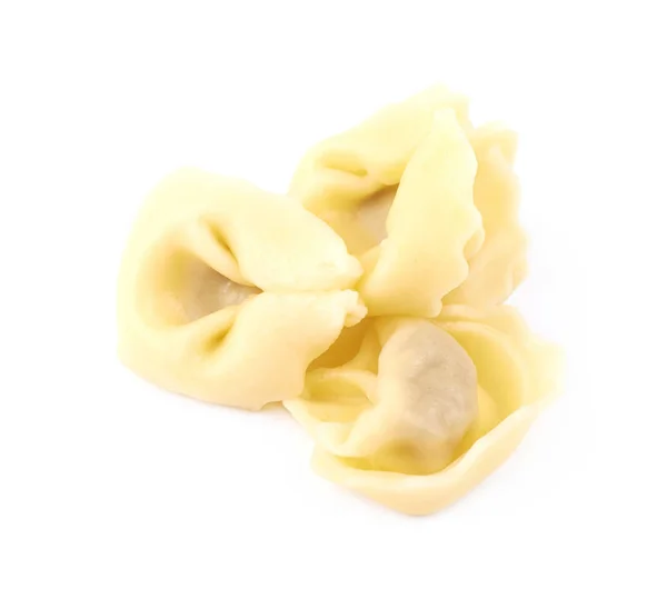 Pilha de macarrão ravioli isolada — Fotografia de Stock