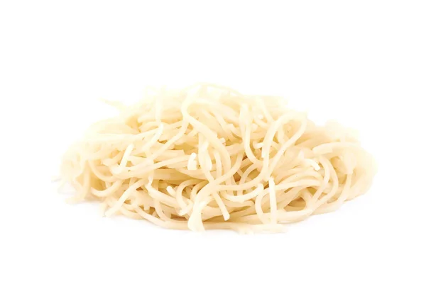 Pile of cooked noodles isolated — Stock Photo, Image