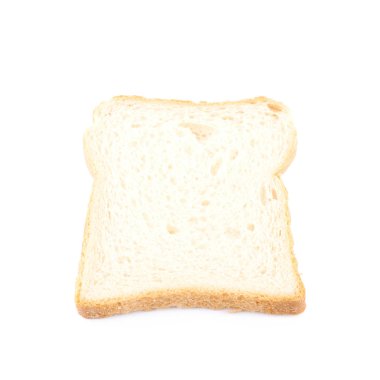 Dilimlenmiş beyaz ekmek izole
