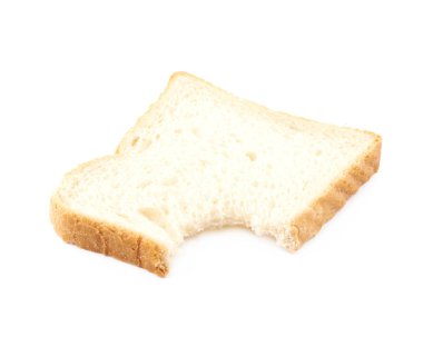 Dilimlenmiş beyaz ekmek izole