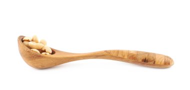 Tuzlu fıstık izole kaşığı