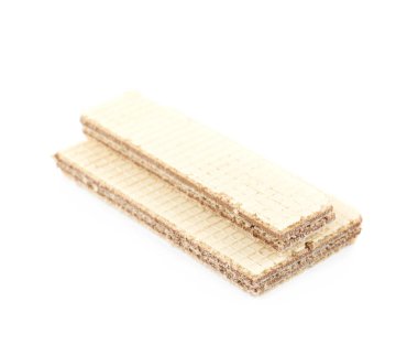 Çikolatalı gofret kompozisyon izole