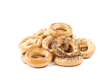 Haşhaş tohumu çörek izole