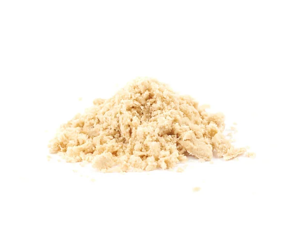 Beige halva pralin isolerade — Stockfoto