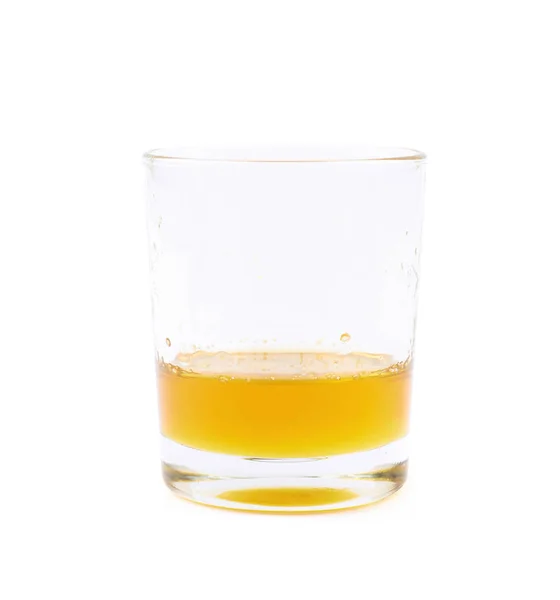 Glas schot van honing geïsoleerd — Stockfoto