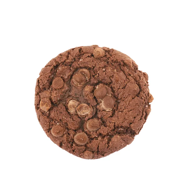 Chocolate chip cookie isolated — Stock Photo, Image