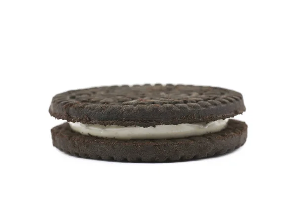 Csokoládé cookie töltelék elszigetelt — Stock Fotó