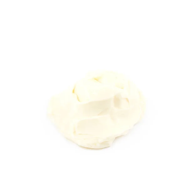 Na białym tle przetworzonego sera pleśniowego — Zdjęcie stockowe