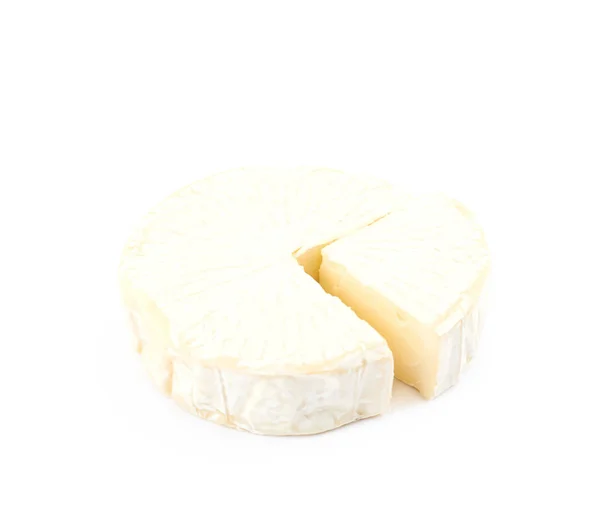Queijo Brie isolado — Fotografia de Stock