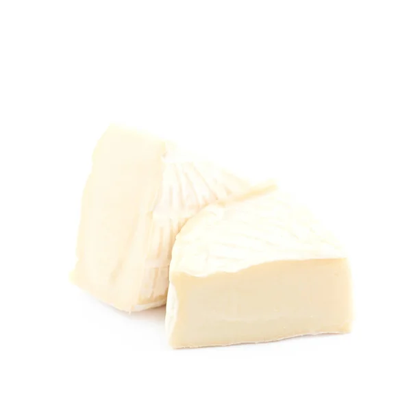 Formaggio Brie isolato — Foto Stock