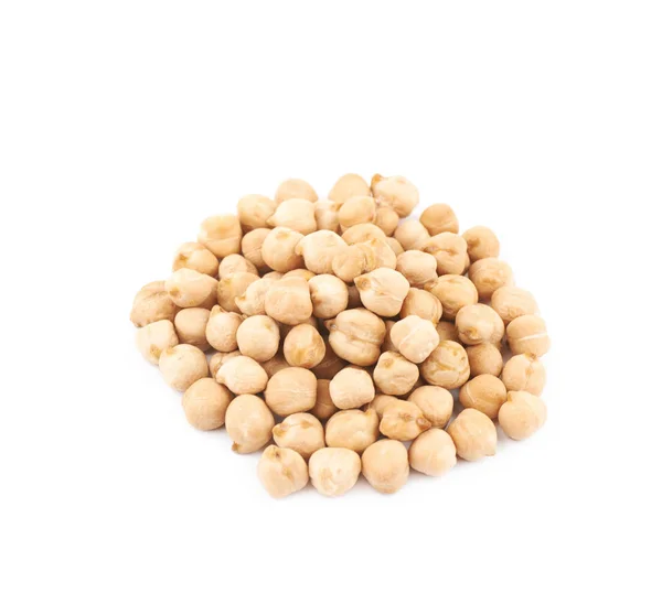 Pile of chick peas isolated — Stock Photo, Image