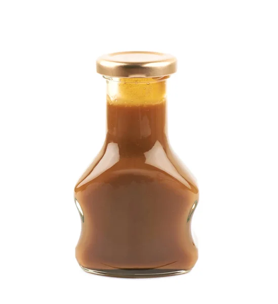 Botella de salsa de caramelo aislada — Foto de Stock