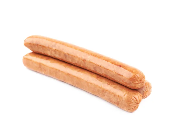 Composizione di salsiccia hot dog isolato — Foto Stock