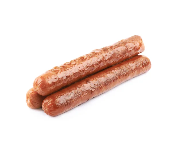 Gekochte Hot Dog Wurst isoliert — Stockfoto