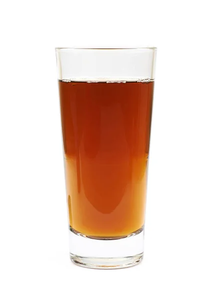 Tall glass of iced tea isolated — Stock Photo, Image