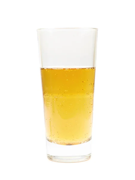 Tall glass of lager beer isolated — Stock Photo, Image