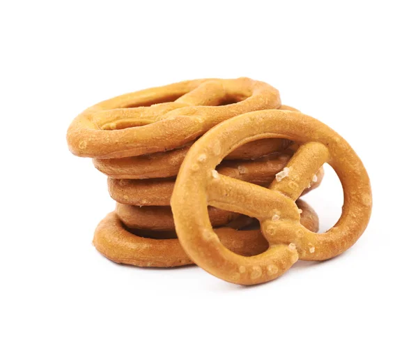 Salted pretzels isolated — Stock Photo, Image