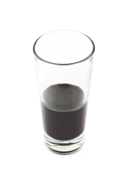 Tall glass of red wine isolated — Stock Photo, Image