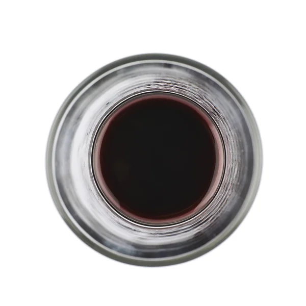 Високий келих червоного вина ізольовано — стокове фото