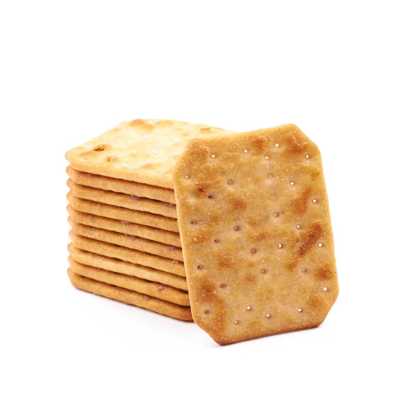 Kryddad cracker sammansättning isolerade — Stockfoto