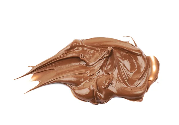 Розкласти шоколадне вершкове масло ізольовано — стокове фото