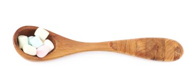 Kaşık izole mini lokum gibiydi