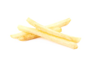 patates kızartması izole yığını