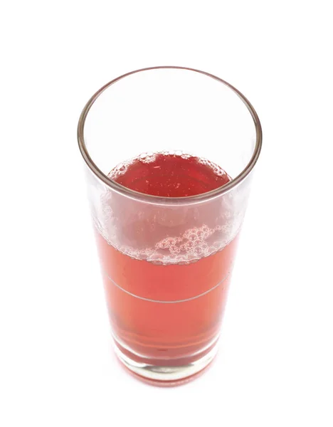 Tall glass of juice isolated — Stock Photo, Image