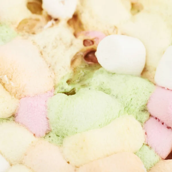 Povrch potažený mini marshmallows — Stock fotografie