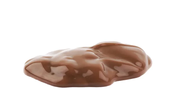 Pöl av Chokladpudding med isolerade — Stockfoto