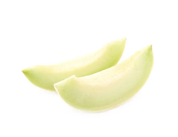 Honeydew Melon Composition Isolated White Background — Stock Photo, Image