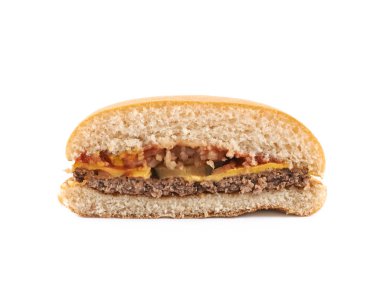 İzole genel burger kompozisyon