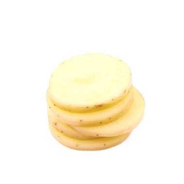 Çiğ patates kompozisyon izole