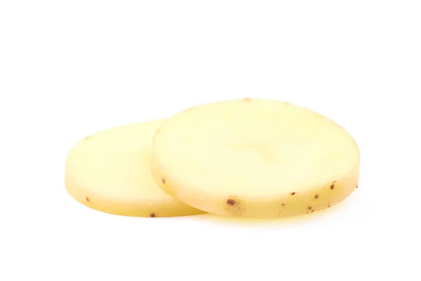 Rå potatis sammansättning isolerade — Stockfoto