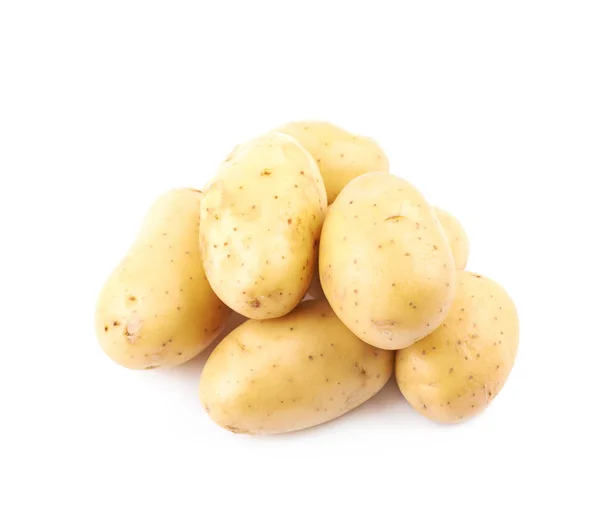 Rå potatis sammansättning isolerade — Stockfoto