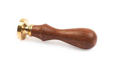 Mühür mumu ahşap stamper izole