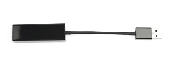 USB ethernet Connector izole — Stok fotoğraf