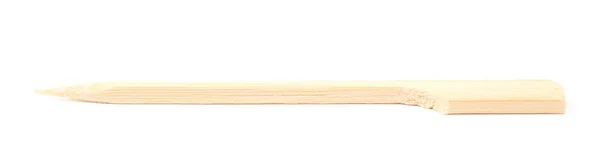 Pojedyncze drewniane wykałaczki na białym tle — Zdjęcie stockowe