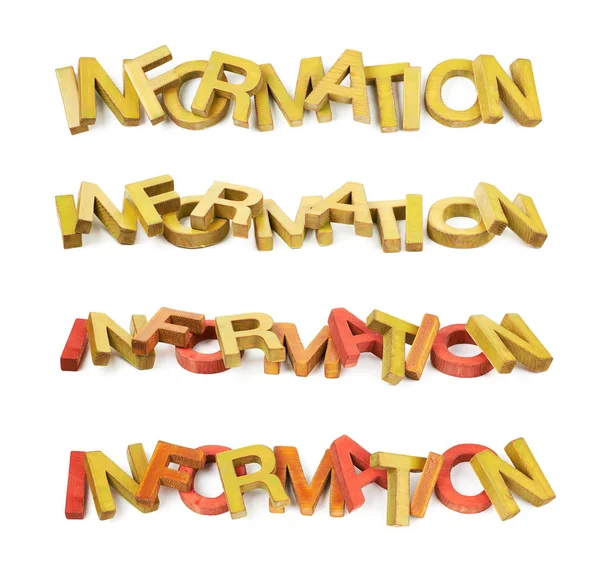 Word made of wooden letters isolated — Stock Photo, Image