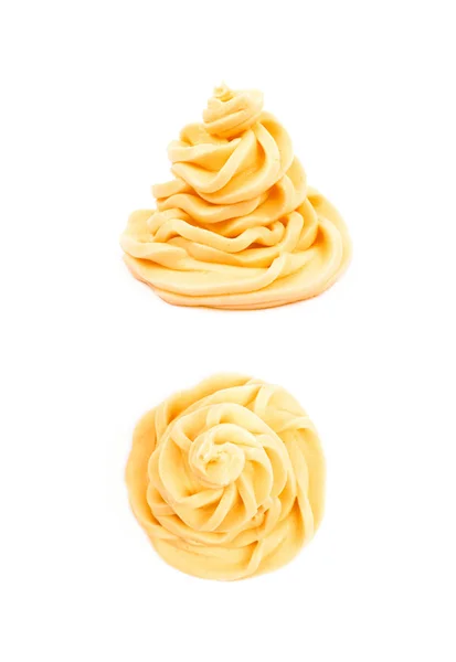 Frosting cream swirl isolated — Stock Photo, Image