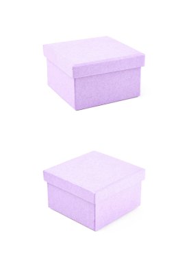 İzole kağıt hediye kutusu