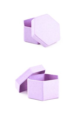 İzole kağıt hediye kutusu