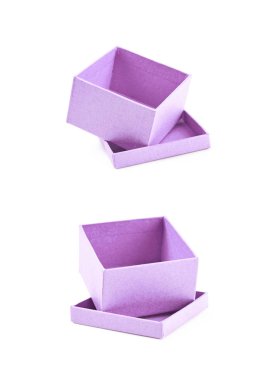 İzole kağıt hediye kutusu