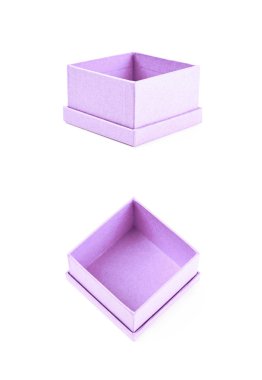 İzole kağıt hediye kutusu