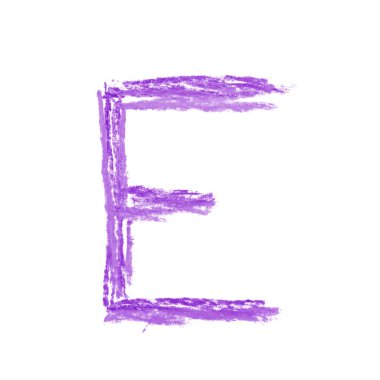 Tek elle çizilmiş mektup izole